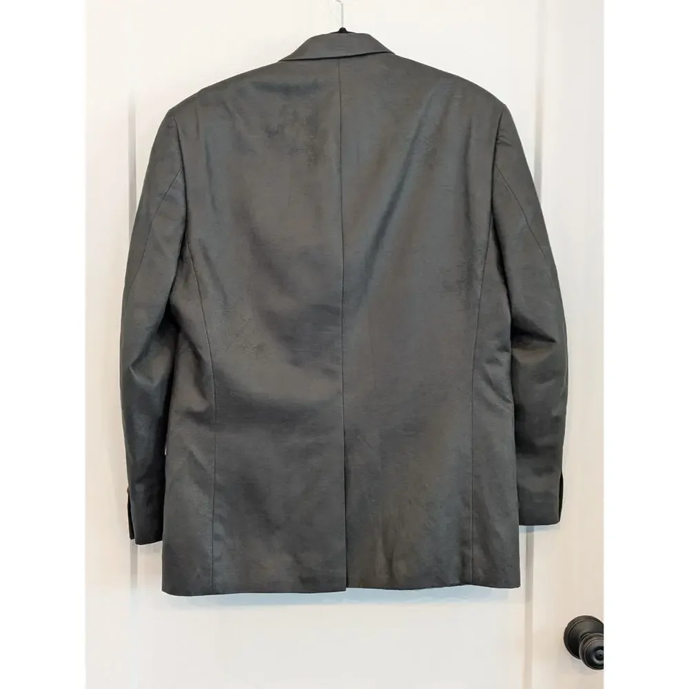 Lauren Ralph Lauren Men's 40R Dark Brown Faux Suede Blazer Sport Coat Career EUC